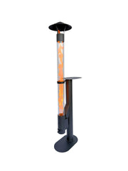 Flamesa® Lumina – Poêle à pellets design pour extérieur avec table