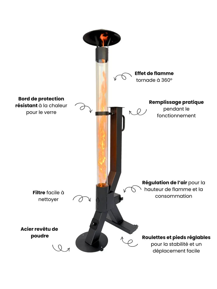 Kit complet pour poêle à granulés – Flamesa® Flare – Kit complet avec accessoires