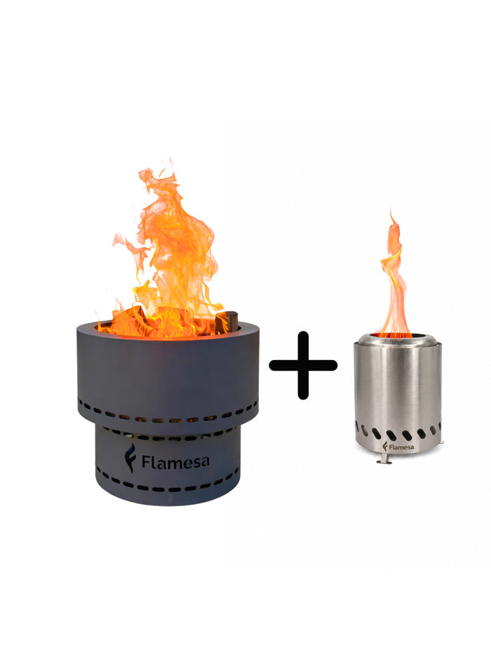 Flamesa® Flame – Brasero (pellets) pour extérieur