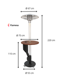 Pelletofen Terrasse modern – Flamesa Solaro im Garten