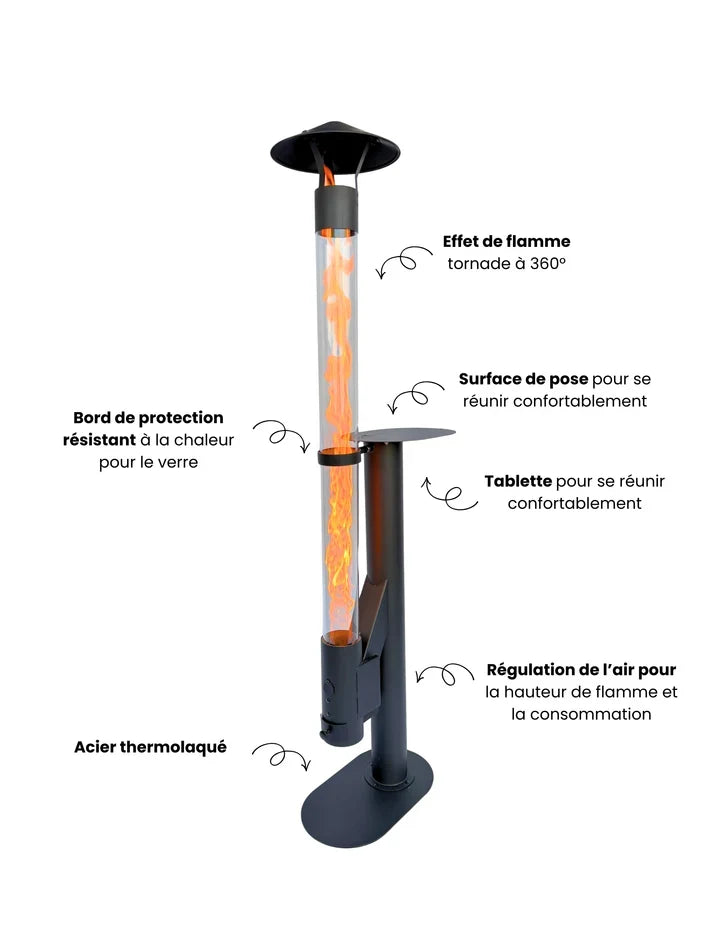 Kit complet pour poêle à granulés – Flamesa® Lumina – Kit complet avec accessoires